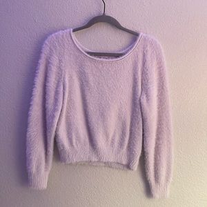 Lilac periwinkle scoop neck Sweater